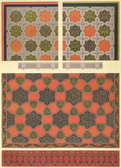 Ceiling decoration from the house of Beyt El-Tcheleby, from 